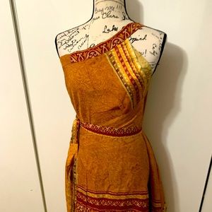 Silk convertible dress